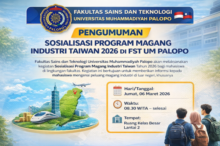 Sosialisasi Program Magang Industri Taiwan 2026 di FSAINTEK UM Palopo