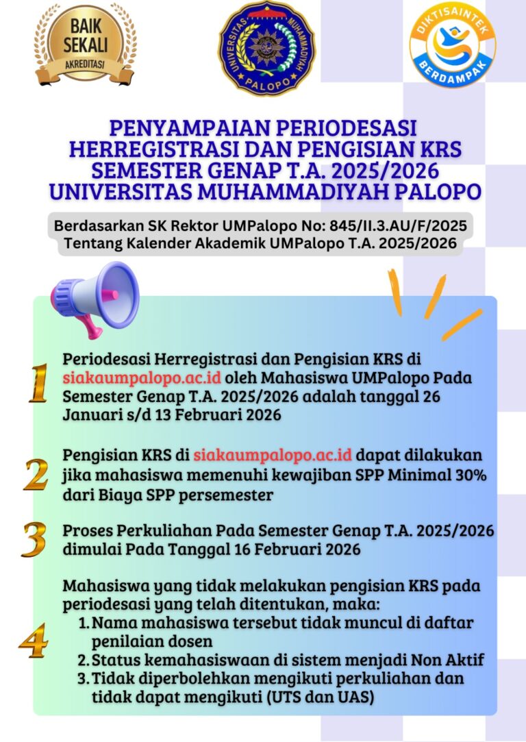 pengumuman pengisian krs semester genap tahunn akademik 2026-2026